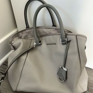 Michael Kors Riley Large Satchel Leather Bag